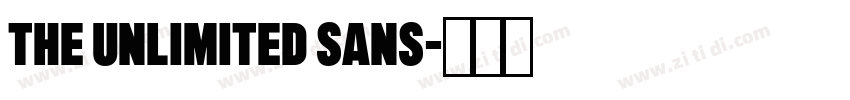 The Unlimited Sans字体转换 The Unlimited Sans字体转换